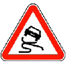 Slippery road 